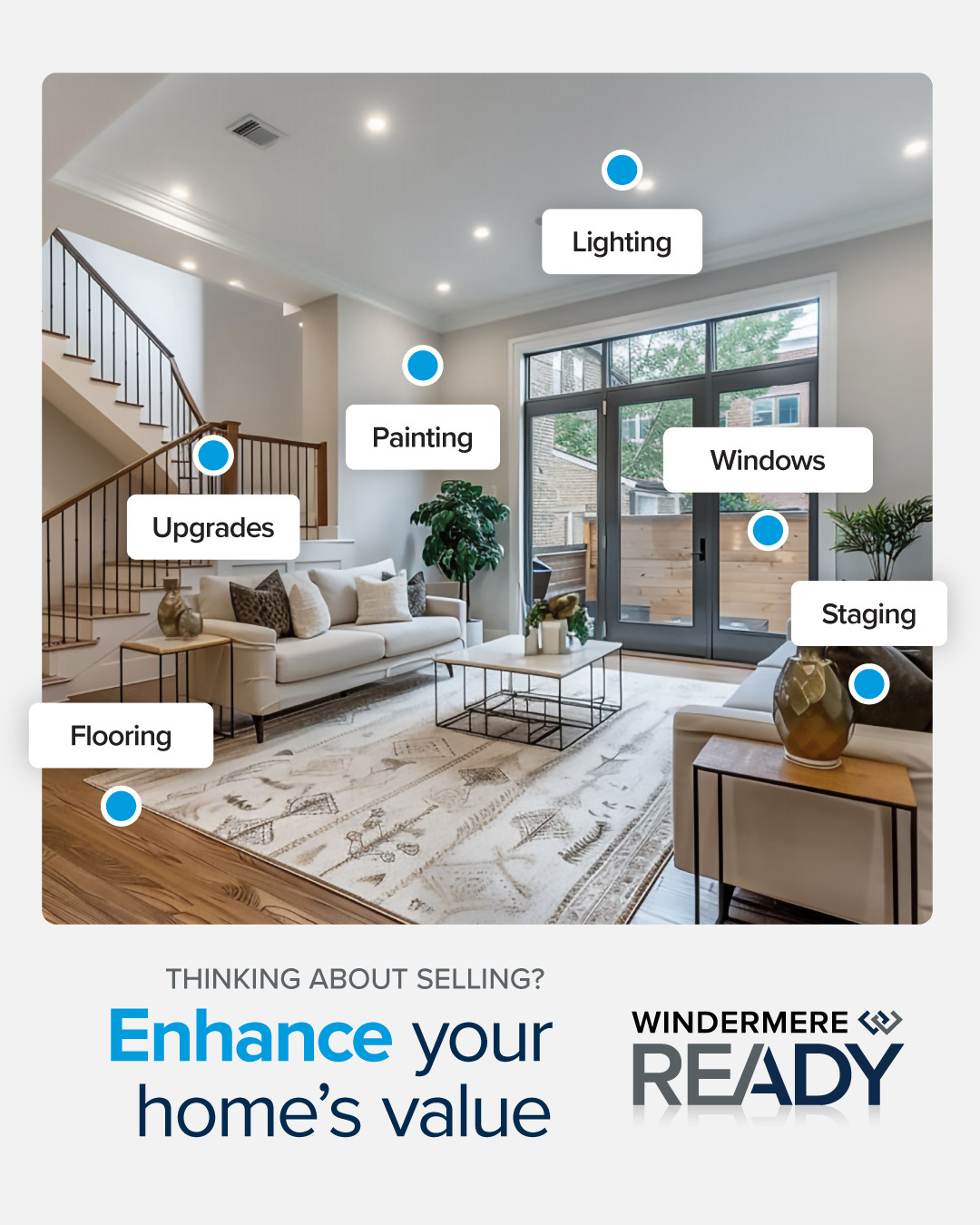 Thinking about selling your home? Don't underestimate the power of the little things.

Many homeowners assume they need a complete remodel before listing their home—but that's rarely the case.

Simple updates like:
✔️ Fresh paint
✔️ Updated lighting
✔️ Minor kitchen and bathroom improvements
✔️ Decluttering and professional staging

...can make a significant difference in how buyers perceive your home. The goal isn't to spend thousands on renovations—it's to make smart improvements that maximize your home's value and create the strongest first impression.

Contact your local Windermere agent to learn which improvements can help maximize your home's value—and which ones aren't worth the investment.

#HomeSellingTips #HomeValue #WindermereReady #SellSmart #HomeStaging #WindermereSignatureProperties #SacramentoRealEstate